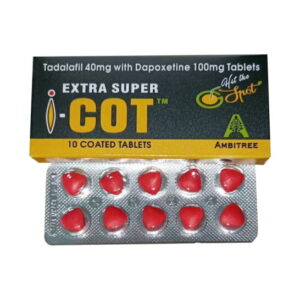 EXTRA SUPER I-COT  Tadalafil 40 mg + Dapoksetyna 100 mg  Tabletki o podwójnym działaniu